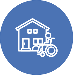 施設への送り迎えのアイコン